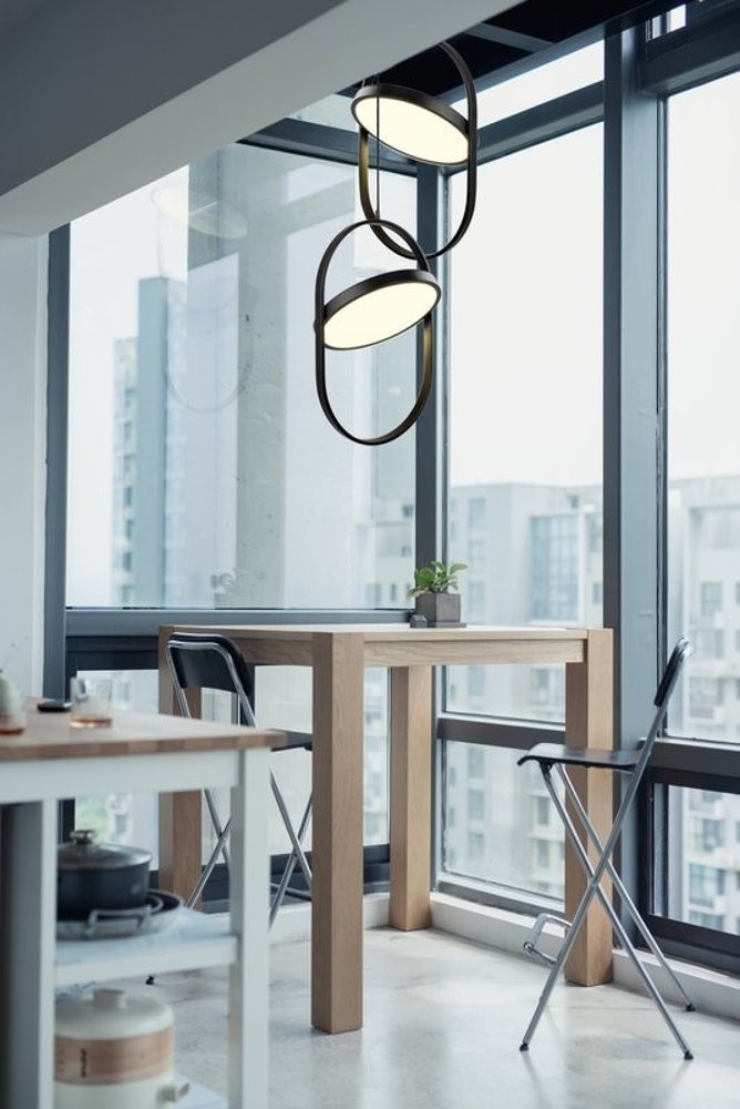 lampa wisząca geometryczna elipse spinner